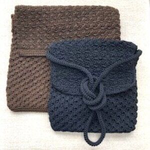 Set of 2 Vintage, The Sak Crochet Bags, Shoulder Bag or Crossbody